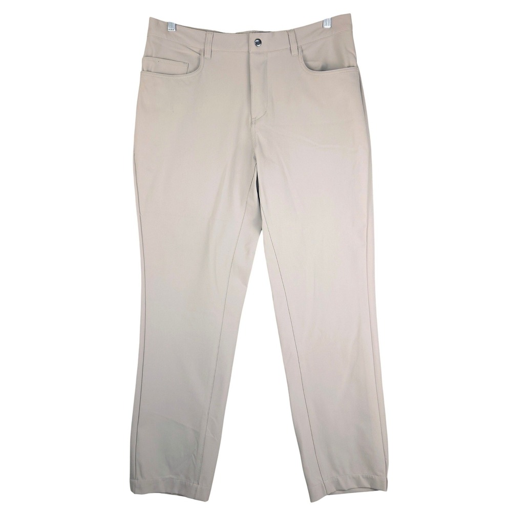 State & Liberty Mens Athletic Fit 4-Way Stretch Golf Pants Gray 36 (Fits 35x29)